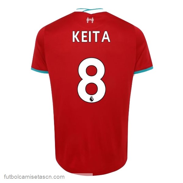 Camiseta Liverpool NO.8 Keita 1ª 2020/21 Rojo
